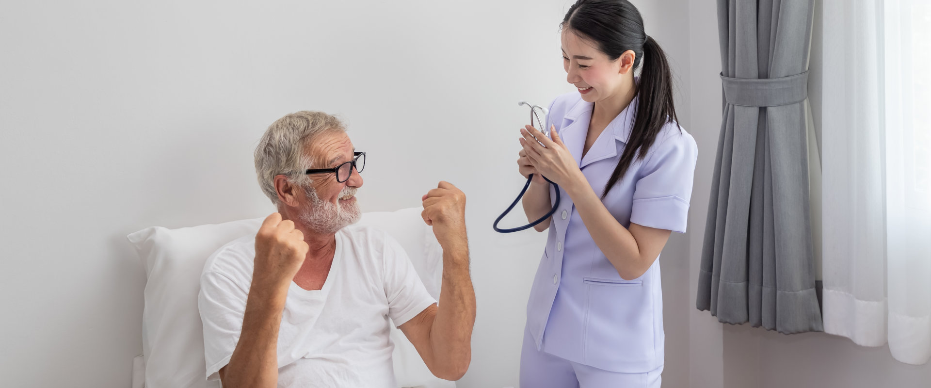 nurse holding a stethoscope